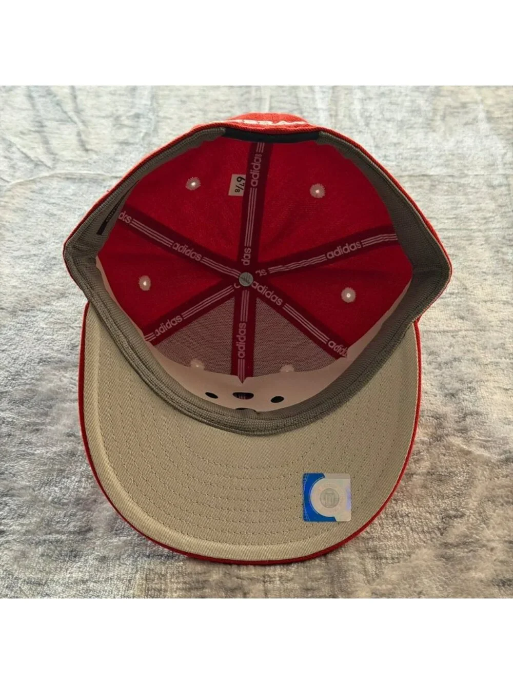 University of Nebraska Adidas Fitted Hat 6 7/8 Baseball NCAA